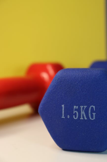 1.5kg dumbbell representing precision training